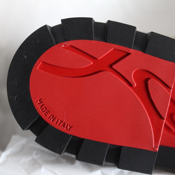 Christian Louboutin Macademia Leopard-Print Calf Hair Snake Moto Combat Booties - Picture 14 of 15